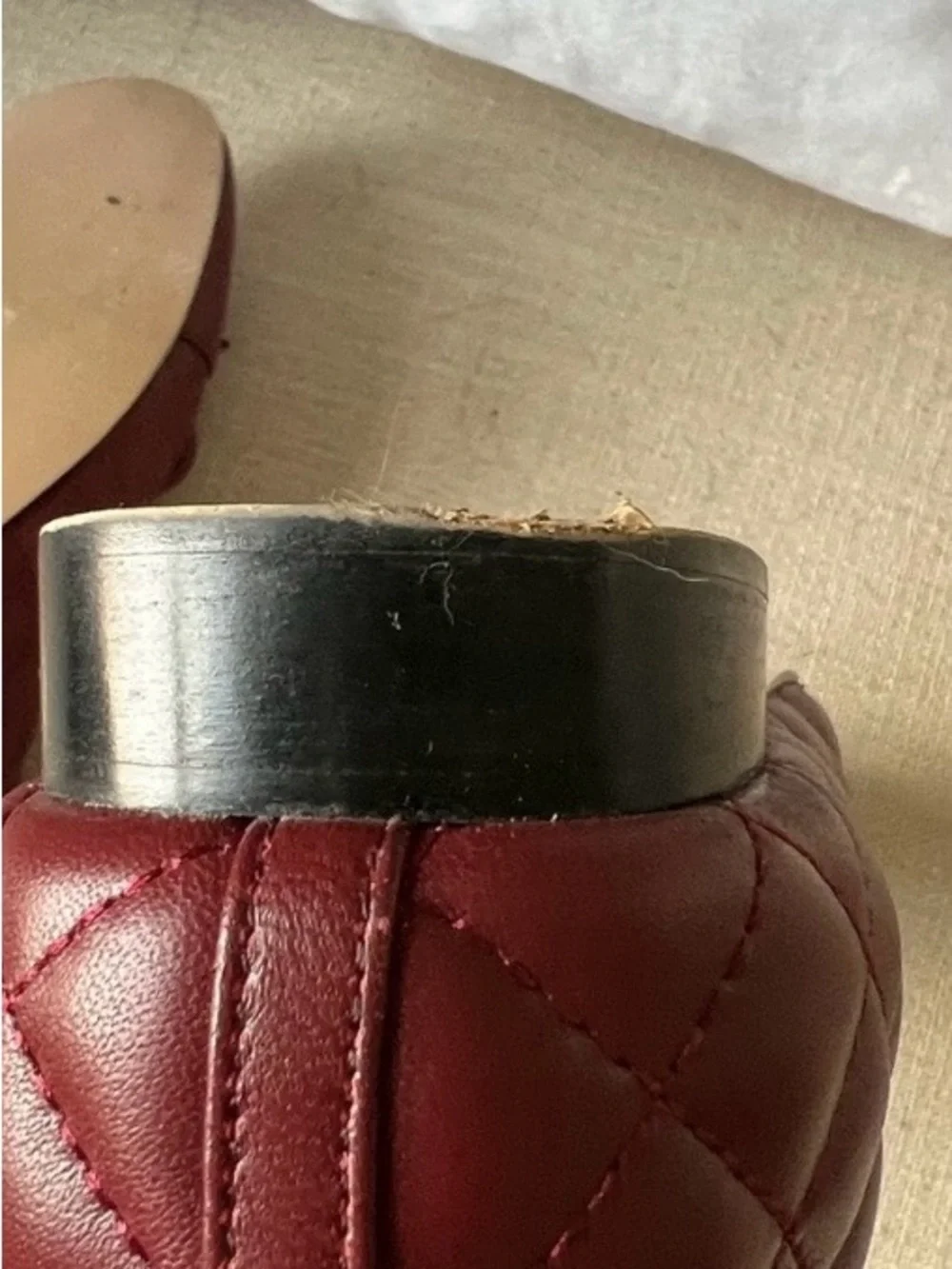 Woman’s Burgundy Leather Ballet Flats Inspiration